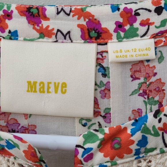 NWOT Maeve Floral Boho Top - Picture 2 of 5
